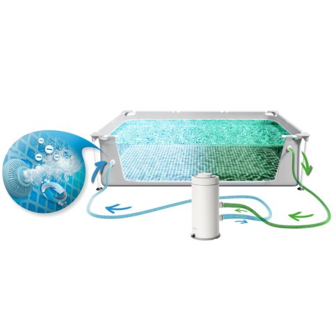 Basen ogrodowy stelażowy 400 x 200 x 100 cm zestaw 4w1 INTEX 26788