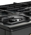Kuchnia gazowo elektryczna Ravanson Retro KWGE-90AR (czarny)