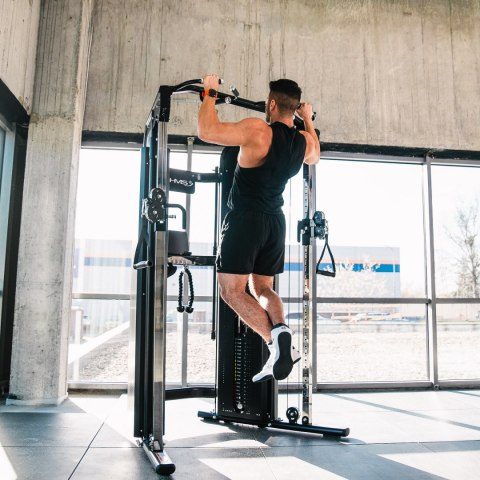 ARES PRO BRAMA DO ĆWICZEŃ Z WYCIĄGIEM I STOSEM COMMERCIAL HMS