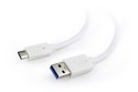 Kabel GEMBIRD CCP-USB3-AMCM-1M-W (USB typu C M - USB 3.0 M; 1m; kolor biały)