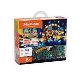 MARIOINEX Klocki Mini Waffle City Napad na bank, 148 elementów