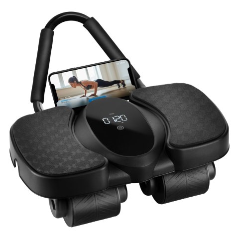 KA40 AUTOMATYCZNE KOŁO DO ĆWICZEŃ MIĘŚNI BRZUCHA Z PODPARCIEM I WYŚWIETLACZEM HMS