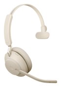 Słuchawki nauszne bezprzewodowe Jabra Evolve2 65 UC Mono Link380a, beige