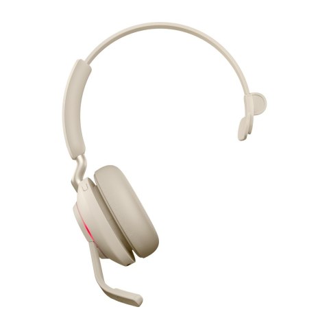 Słuchawki nauszne bezprzewodowe Jabra Evolve2 65 UC Mono Link380c, beige