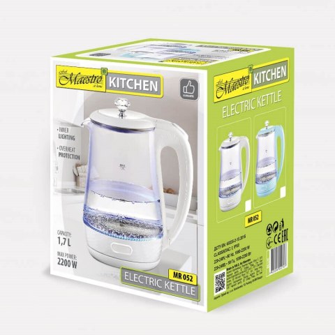 Czajnik elektryczny 1,7L 2220W MR-052-BLUE MAESTRO