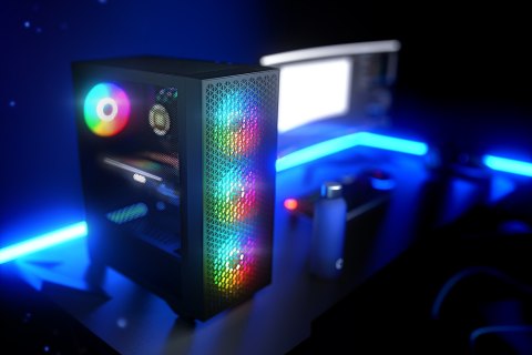 LOGIC OBUDOWA DART PRO ARGB MIDI USB TYPE-C CZARNA (WYPRZEDAŻ)