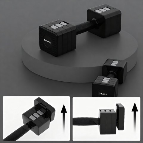 HL02 HANTLE REGULOWANE BLACK 2 x 5 KG HMS