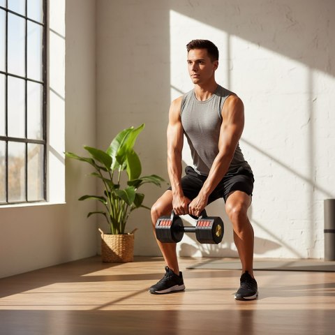 HL05 3w1 HANTLA REGULOWANA Z FUNKCJĄ PODPÓRKI DO POMPEK I KETTLEBELLA HMS