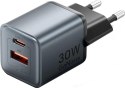 Ładowarka Vention 30W GaN 1x USB-A 1x USB-C czarna