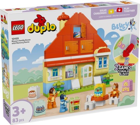 LEGO DUPLO Bluey 10459 Dom rodzinny Blue z grą pamięciową (WYPRZEDAŻ)