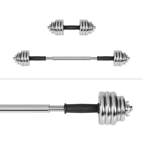 REBEL ACTIVE HANTLE REGULOWANE CHROMOWANE W WALIZCE Z GRYFEM, ZESTAW 15 KG
