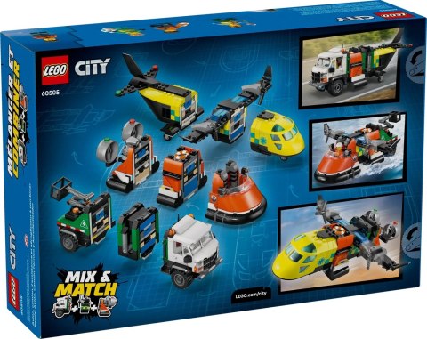 LEGO City 60505 Samolot, wóz serwisowy i poduszkowiec
