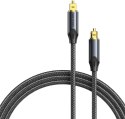 Kabel audio optyczny Vention w oplocie z aluminiowym złączem 5m czarny