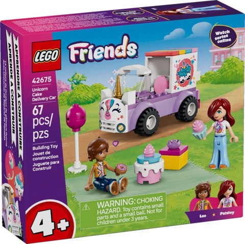LEGO Friends 42675 Samochód dostawczy z tortem w kształcie jednorożca