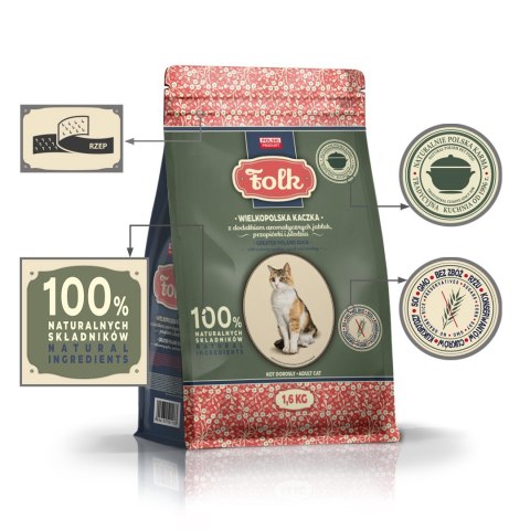 FOLK Wielkopolska kaczka z dodatkiem aromatycznych jabłek, przepiórki i śledzia 1.6kg
