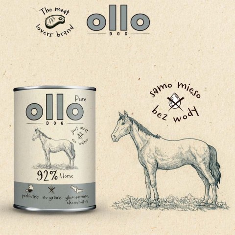 Ollo Pure Koń 400g