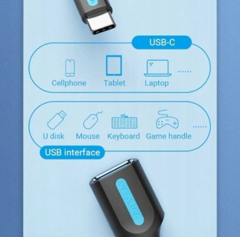 Przejściówka OTG Vention USB 3.1 USB-C do USB-A 0,15 m