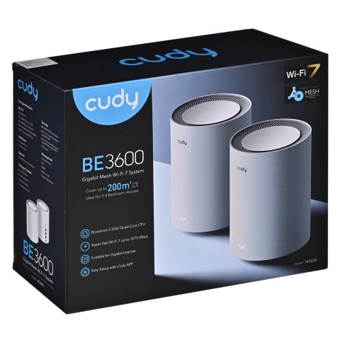 CUDY M3600(2-Pack) Dwuzakresowy BE3600