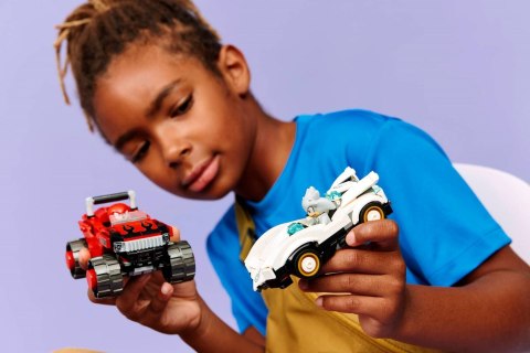 LEGO Sonic 77118 Srebrny samochód vs. monster car Knucklesa