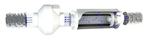 CAN IN-LINE FILTR WĘGLOWY METAL FI200MM 1500M3/H