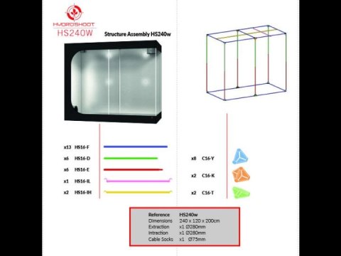 SECRET JARDIN HYDRO SHOOT 240W