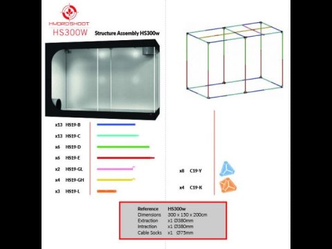 SECRET JARDIN HYDRO SHOOT 300W