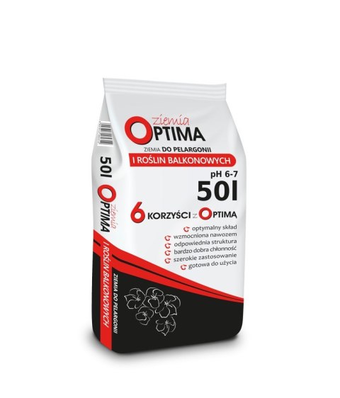 BIOVITA ZIEMIA OPTIMA DO ROŚLIN BALKONOWYCH 50L