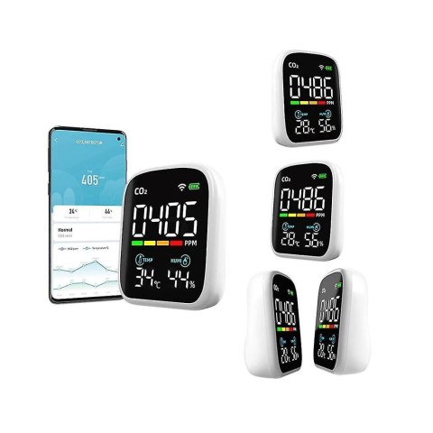 ELKTRONICZNY MONITOR CO2, TEMP, WILG