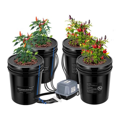 VIVOSUN SYSTEM DWC 4x 18,9L