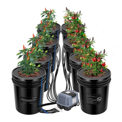 VIVOSUN SYSTEM DWC 8x 18,9L