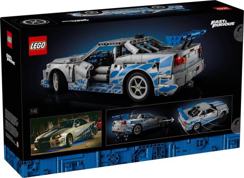 LEGO Technic 42210 Samochód Nissan Skyline GT-R (R34) z filmu Za szybcy, za wściekli (WYPRZEDAŻ)