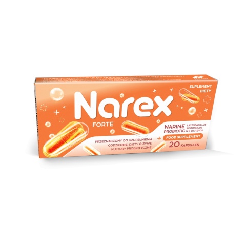 Probiotyk Narine • Narex Forte • Zestaw dwutygodniowy zestaw 3 opakowań