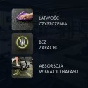 POS35 PODŁOGA GUMOWA POD SPRZĘT FITNESS Z WYPUSTKAMI BLACK/YELLOW HMS