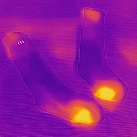 GLOVII SKARPETY OGRZEWANE POWER BANKIEM ROZMIAR L (41-46), CZERWONE, BATERIE, ŁADOWARKA I PILOT W ZESTAWIE, GQ3L