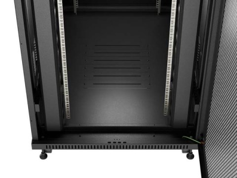 LANBERG INSTALACYJNA SZAFA STOJĄCA RACK 19" 47U 800X1200 CZARNA DRZWI PERFOROWANE LCD (FLAT PACK) V2