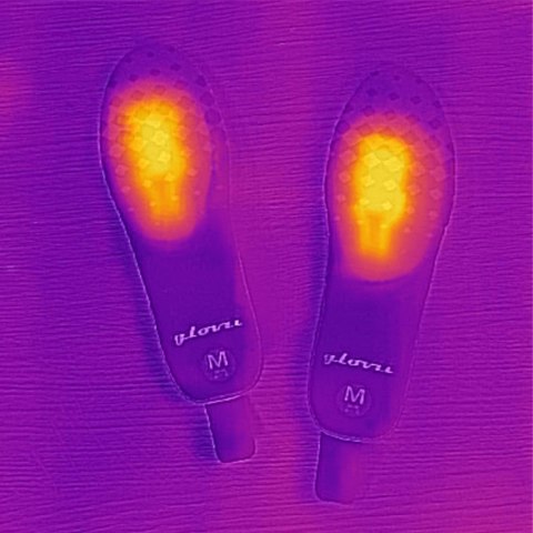 Wkład ogrzewane do butów Glovii GW2L (41, 42, 43, 44, 45, 46; kolor czarno-czerwony)