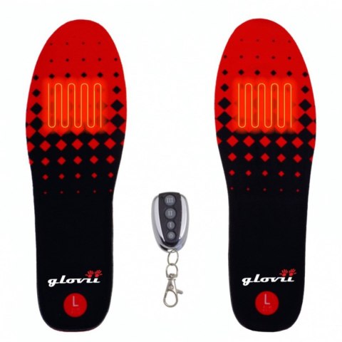 Wkład ogrzewane do butów Glovii GW2L (41, 42, 43, 44, 45, 46; kolor czarno-czerwony)