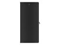 Szafa jednosekcyjna Lanberg WF01-6627-10B (27U; 1300mm / 600mm / 600 mm; wisząca; Szklane; 19''; kolor czarny)