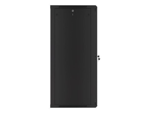 Szafa jednosekcyjna Lanberg WF01-6627-10B (27U; 1300mm / 600mm / 600 mm; wisząca; Szklane; 19''; kolor czarny)