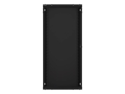 Szafa jednosekcyjna Lanberg WF01-6627-10B (27U; 1300mm / 600mm / 600 mm; wisząca; Szklane; 19''; kolor czarny)