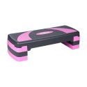 REBEL ACTIVE STEP DO AEROBIKU I ĆWICZEŃ FITNESS, 3 STOPNIE, 78 CM, SZARO-FIOLETOWY RBA-3225-PU