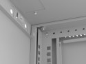 Szafa instalacyjna rack wisząca 19" 9U 540x350 szara drzwi przeszklone LANBERG (FLAT PACK)