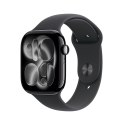 Zegarek Apple Watch Series 11 (2025) GPS 46mm Jet Black Aluminiowa koperta z paskiem sportowym S/M