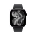 Zegarek Apple Watch Series 11 (2025) GPS 46mm Jet Black Aluminiowa koperta z paskiem sportowym S/M