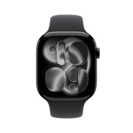Zegarek Apple Watch Series 11 (2025) GPS 46mm Jet Black Aluminiowa koperta z paskiem sportowym S/M