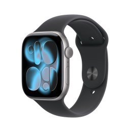 Zegarek Apple Watch Series 11 (2025) GPS 46mm Aluminiowa koperta w kolorze gwiezdnej szarości z paskiem sportowym S/M