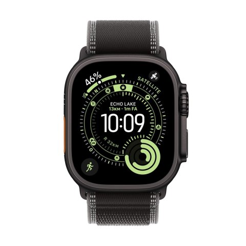 Zegarek Apple Watch Ultra 3 (2025) 5G 49mm Czarne tytanowe etui z pętlą Trail Loop S/M - Grafit