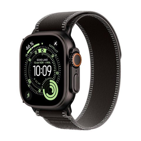 Zegarek Apple Watch Ultra 3 (2025) 5G 49mm Czarne tytanowe etui z pętlą Trail Loop S/M - Grafit
