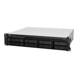 Synology RackStation RS1221RP+ serwer danych NAS Rack (2U) Ryzen Embedded V1500B 4 GB DDR4 0 TB DiskStation Manager Czarny