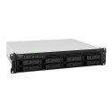 Synology RackStation RS1221RP+ serwer danych NAS Rack (2U) Ryzen Embedded V1500B 4 GB DDR4 0 TB DiskStation Manager Czarny